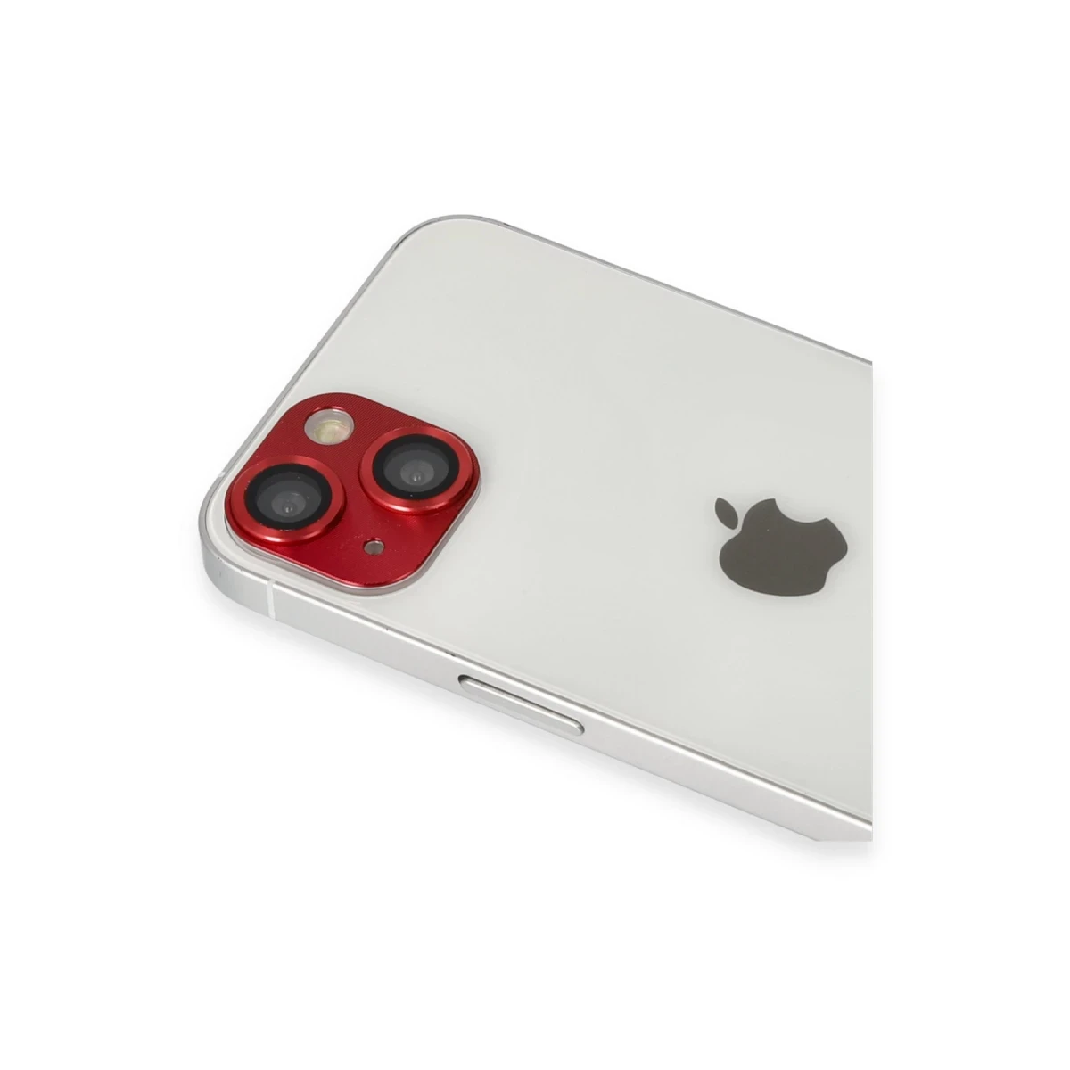 Apple iPhone 13 Pers Alüminyum Kamera Lens - Kırmızı