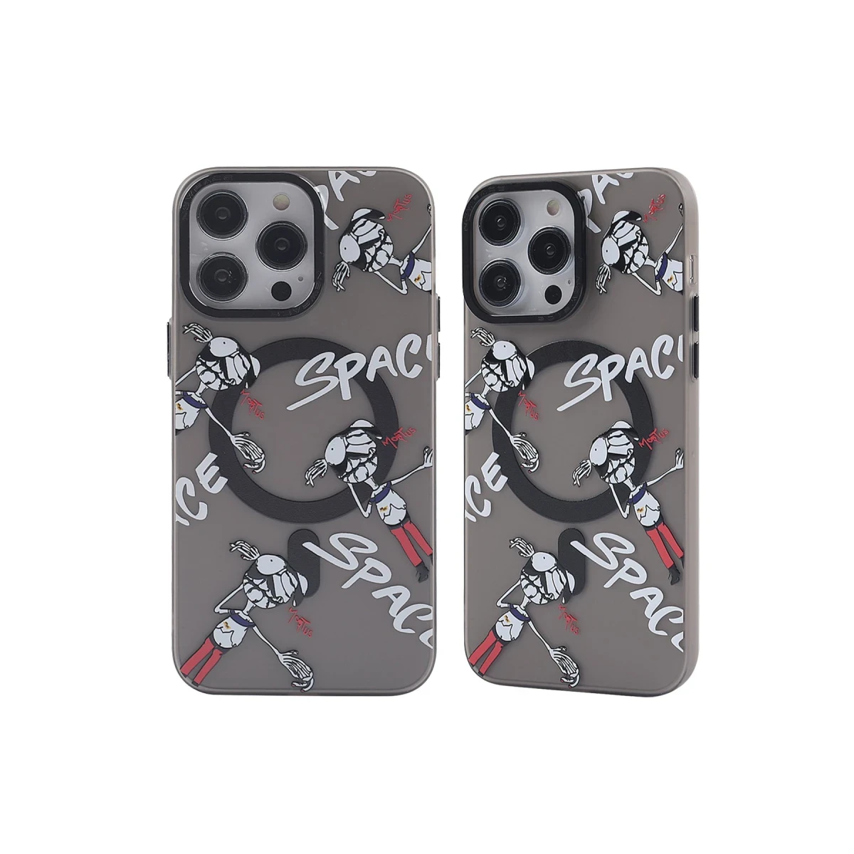 Apple iPhone 13 Pro Kılıf Apollo Magneticsafe Desenli Kapak - Apollo Siyah - 3
