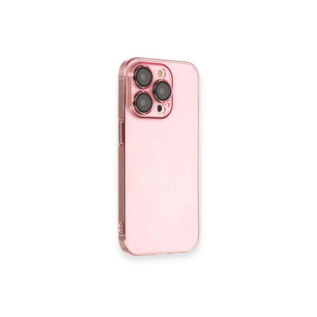 Apple iPhone 13 Pro Kılıf Armada Lensli Kapak - Rose Gold