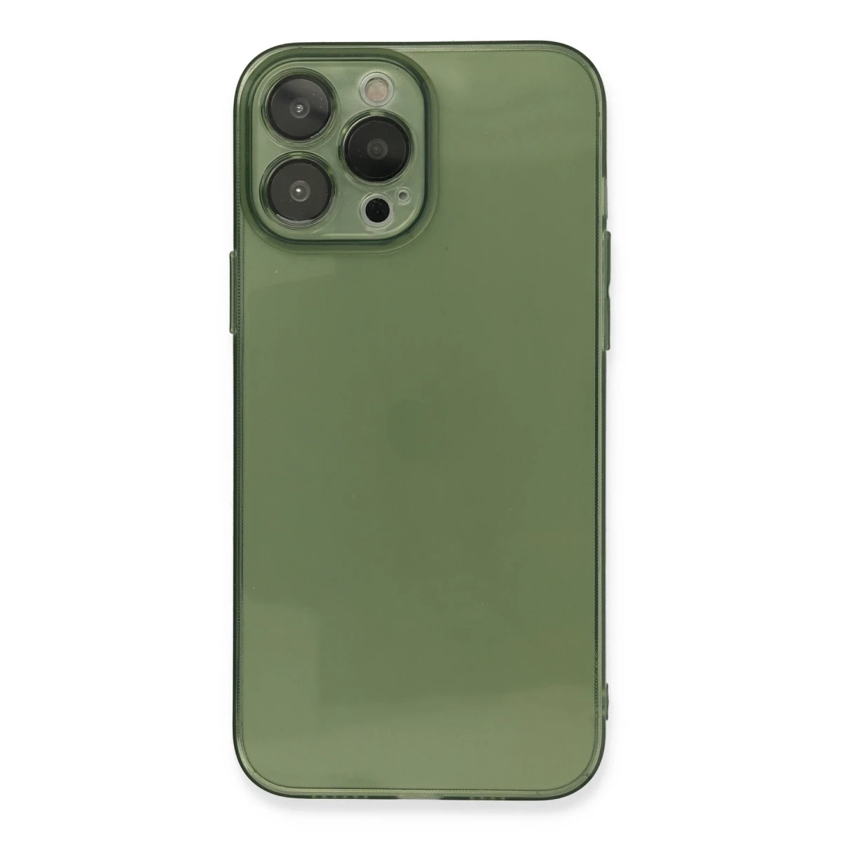 Apple iPhone 13 Pro Kılıf Fly Lens Silikon - Yeşil
