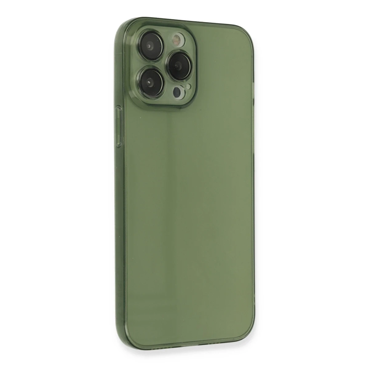Apple iPhone 13 Pro Kılıf Fly Lens Silikon - Yeşil