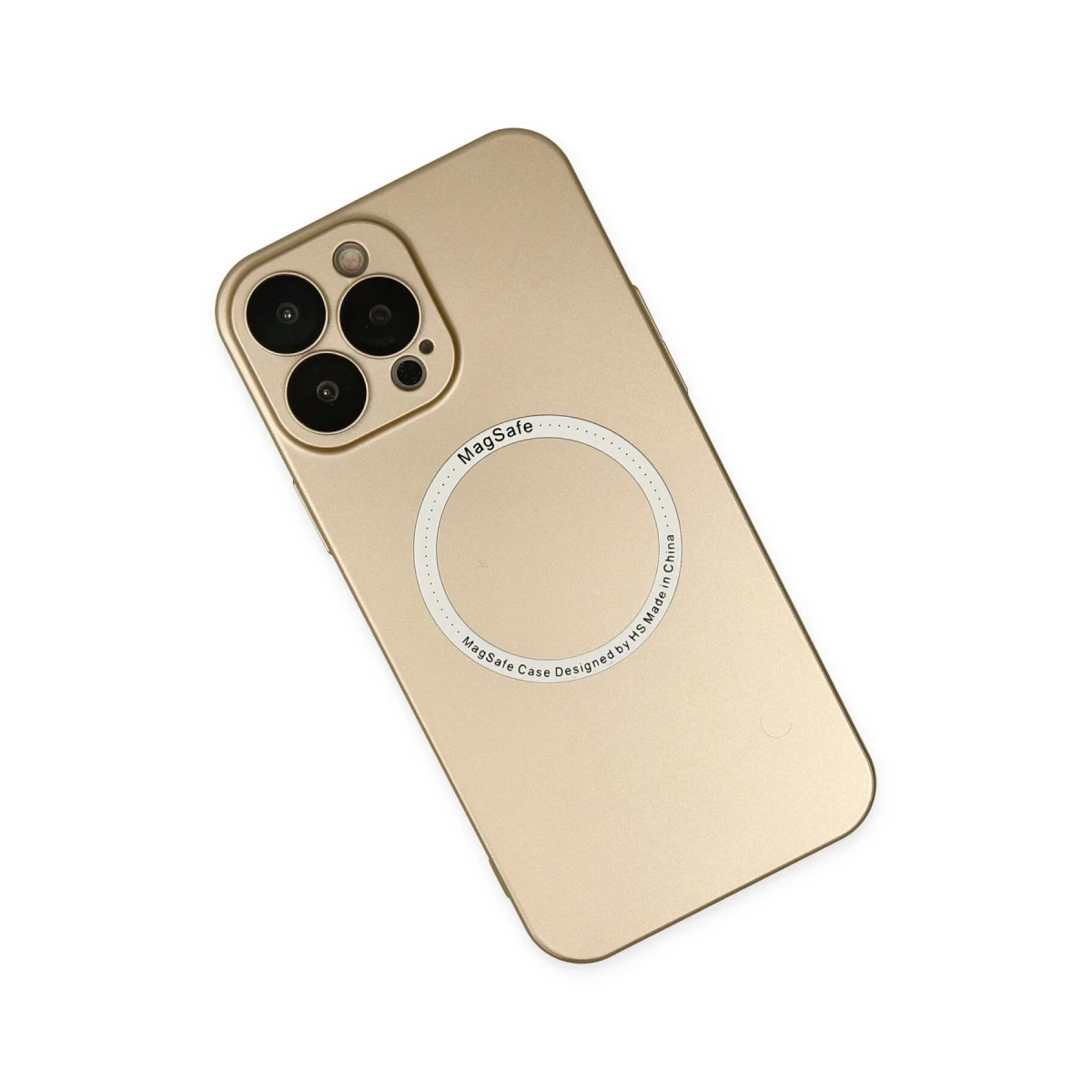 Apple iPhone 13 Pro Kılıf Jack Magneticsafe Lens Silikon - Gold