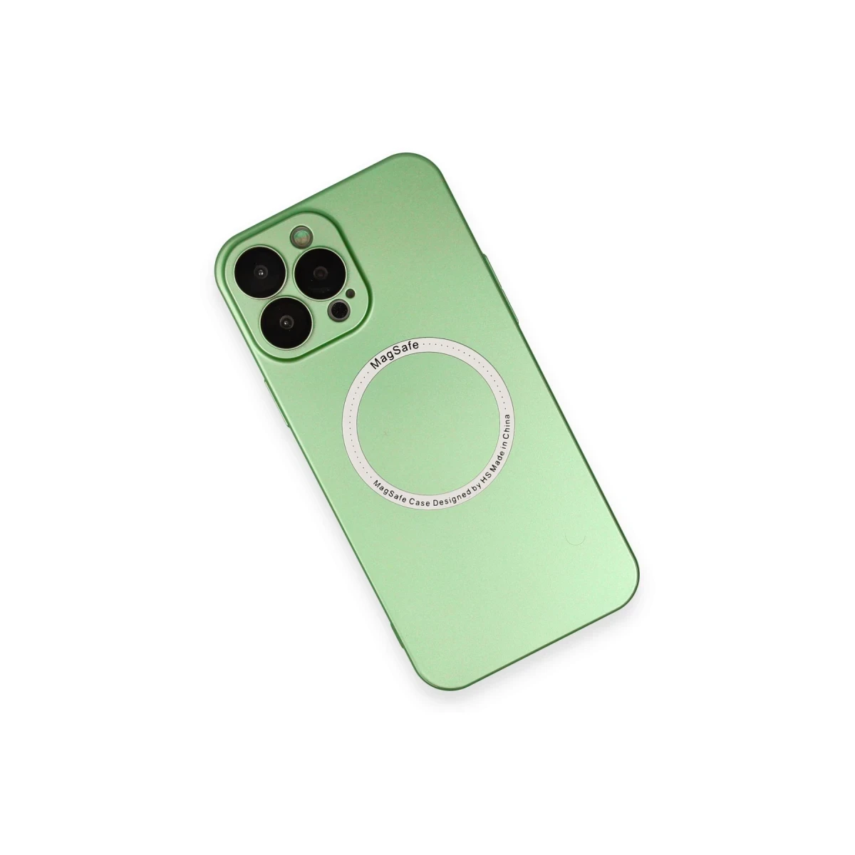 Apple iPhone 13 Pro Kılıf Jack Magneticsafe Lens Silikon - Yeşil
