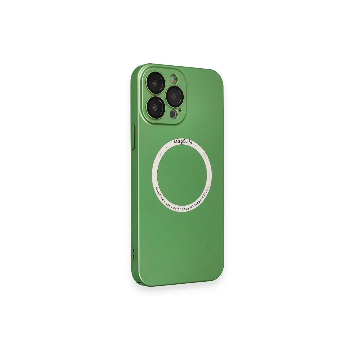 Apple iPhone 13 Pro Kılıf Jack Magneticsafe Lens Silikon - Yeşil