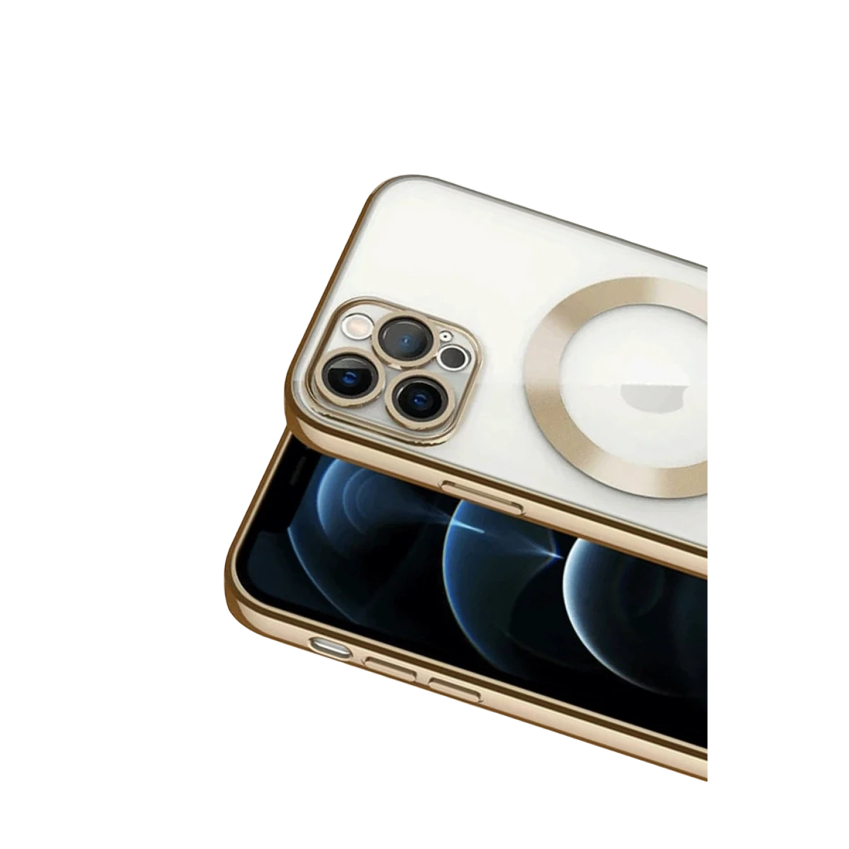 Apple iPhone 13 Pro Kılıf Kross Magneticsafe Kapak - Gold