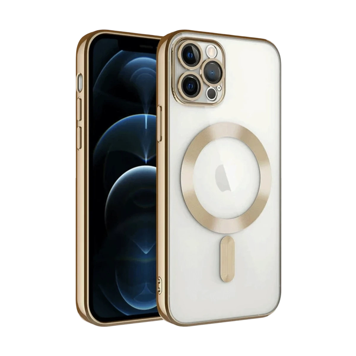 Apple iPhone 13 Pro Kılıf Kross Magneticsafe Kapak - Gold