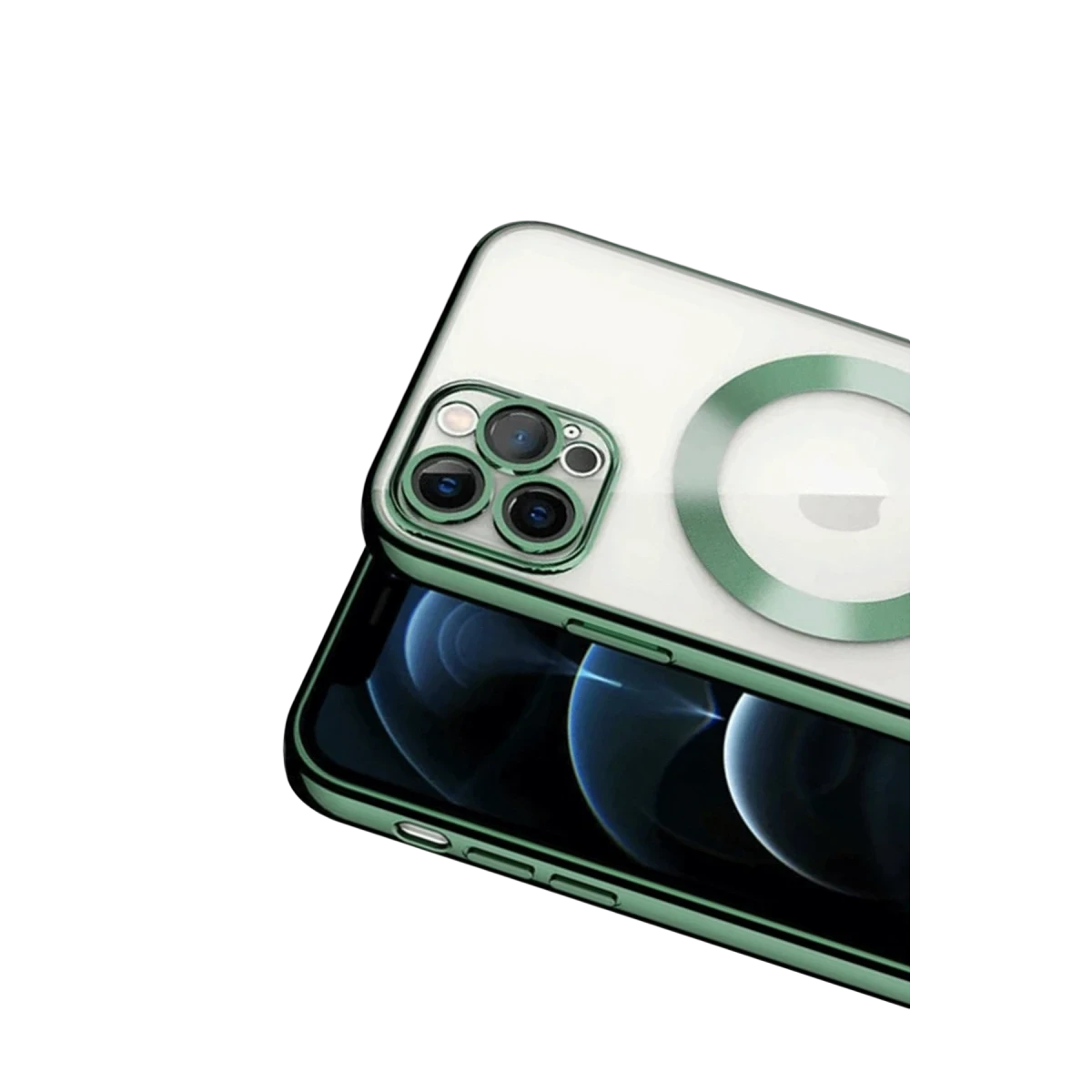 Apple iPhone 13 Pro Kılıf Kross Magneticsafe Kapak - Koyu Yeşil