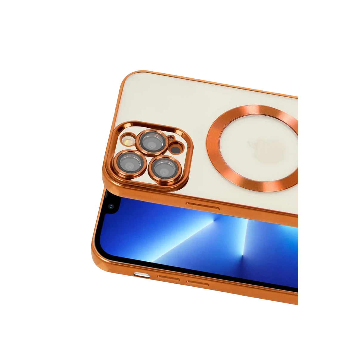 Apple iPhone 13 Pro Kılıf Kross Magneticsafe Kapak - Turuncu