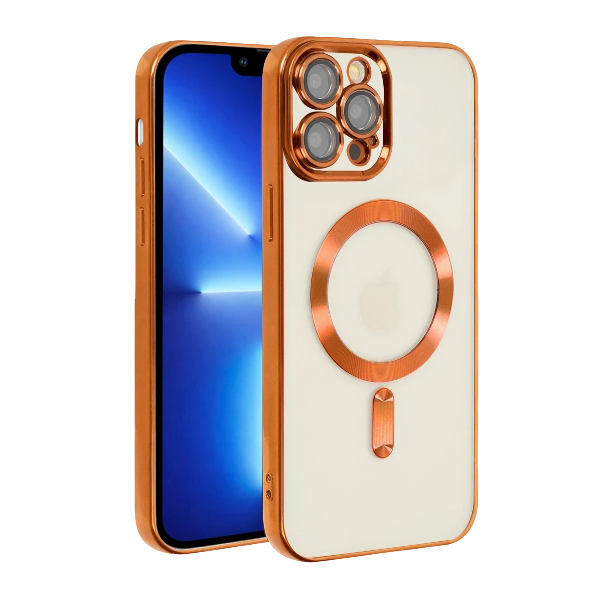 Apple iPhone 13 Pro Kılıf Kross Magneticsafe Kapak - Turuncu