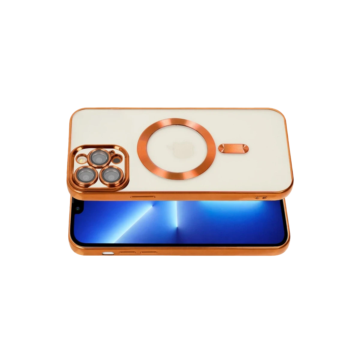 Apple iPhone 13 Pro Kılıf Kross Magneticsafe Kapak - Turuncu
