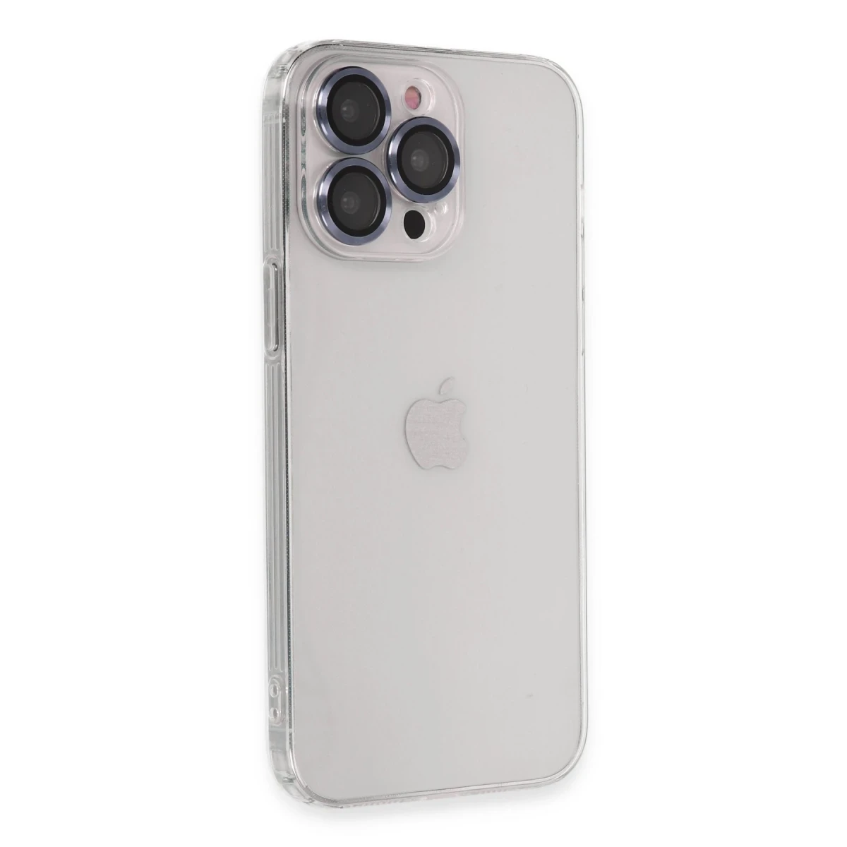 Apple iPhone 13 Pro Kılıf Luko Lens Silikon - Sierra Blue