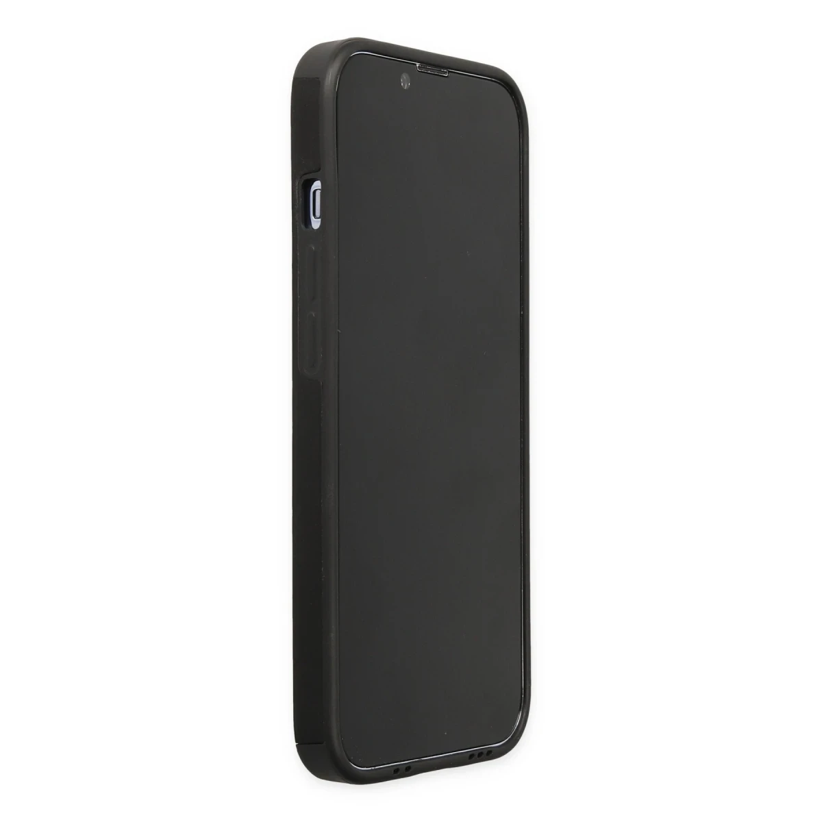 Apple iPhone 13 Pro Kılıf Mega Standlı Silikon - Siyah
