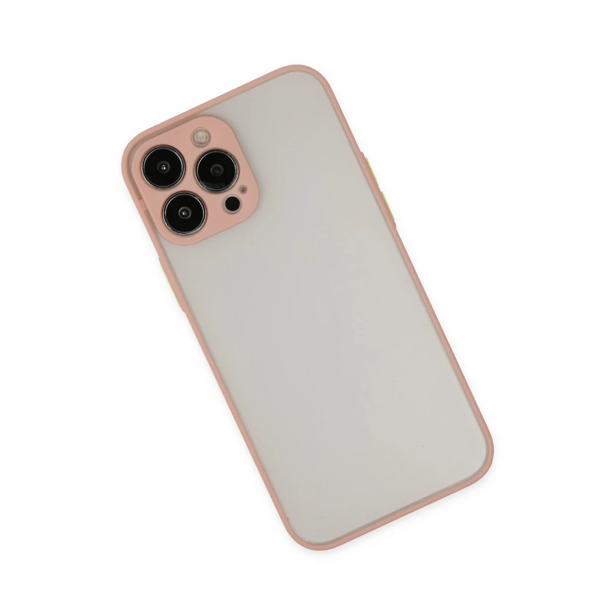 Apple iPhone 13 Pro Kılıf Montreal Silikon Kapak - Pembe