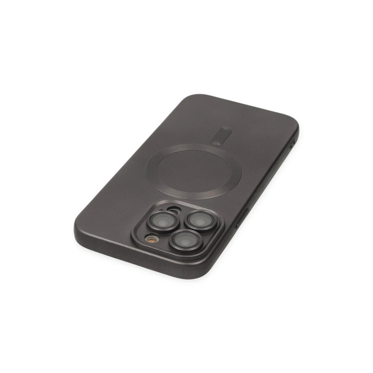 Apple iPhone 13 Pro Kılıf Moshi Lens Magneticsafe Silikon - Füme