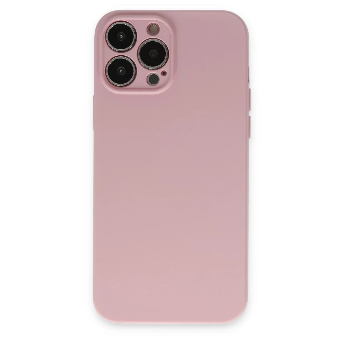 Apple iPhone 13 Pro Kılıf Nano içi Kadife Silikon - Pembe