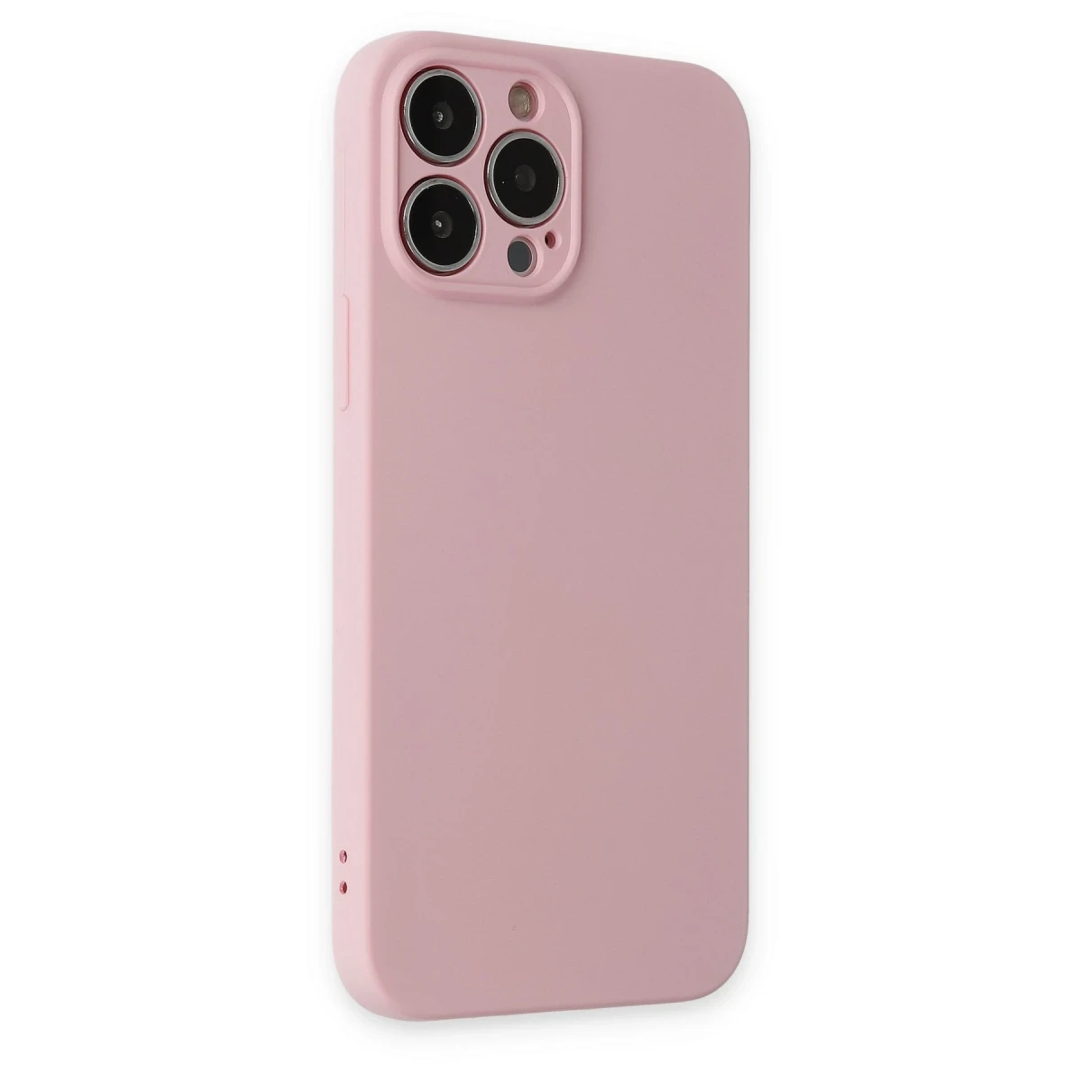 Apple iPhone 13 Pro Kılıf Nano içi Kadife Silikon - Pembe