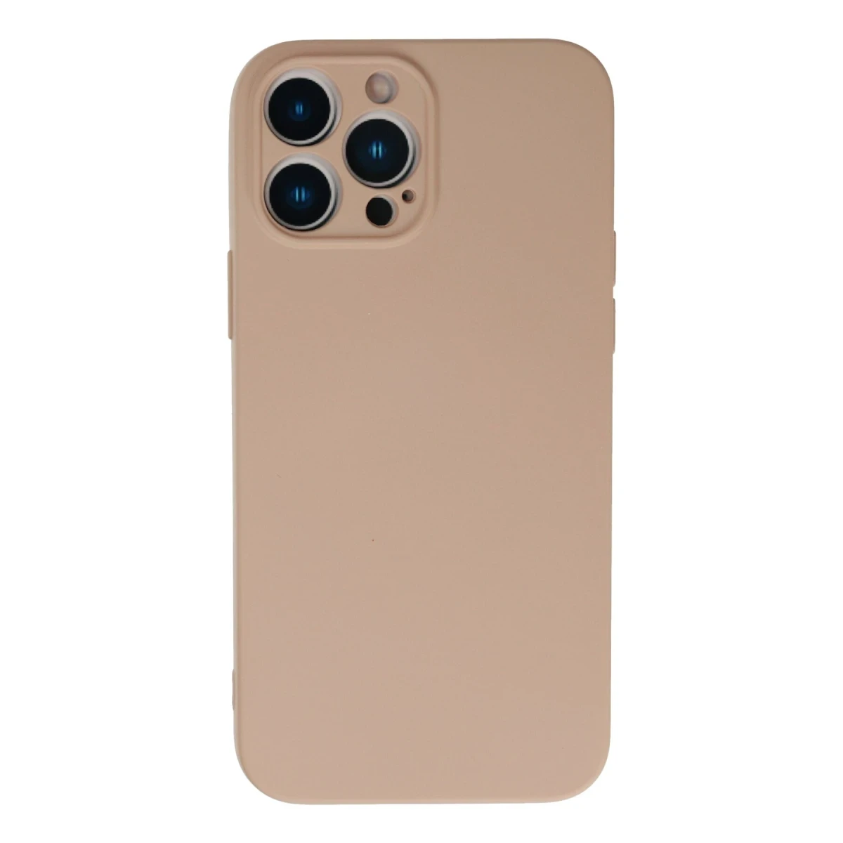 Apple iPhone 13 Pro Kılıf Nano içi Kadife Silikon - Pudra