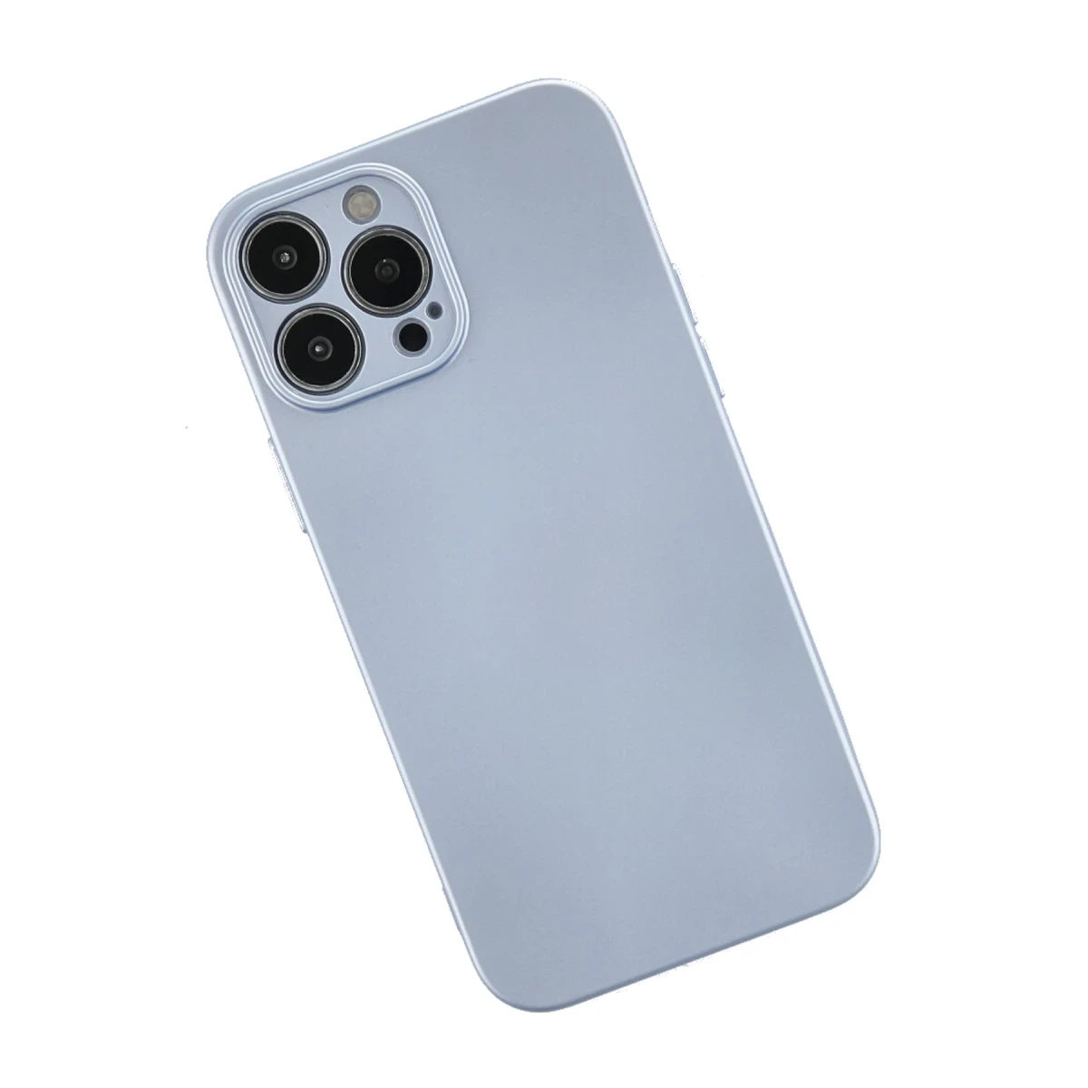 Apple iPhone 13 Pro Kılıf Nano içi Kadife Silikon - Sky Blue