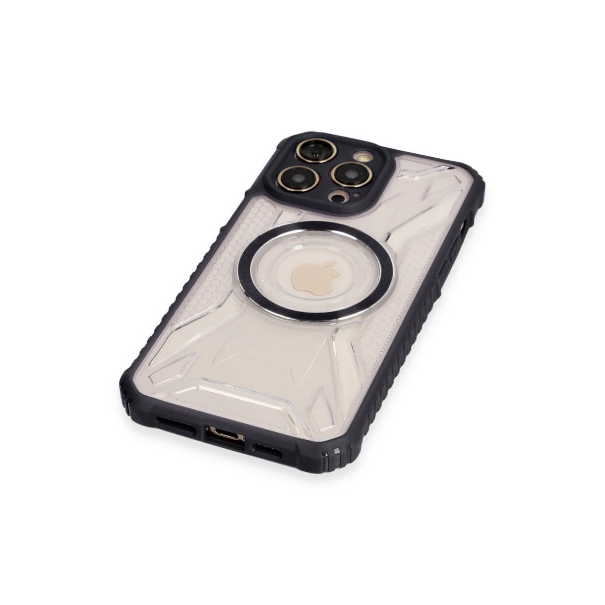 Apple iPhone 13 Pro Kılıf Prag Magneticsafe Kapak - Siyah