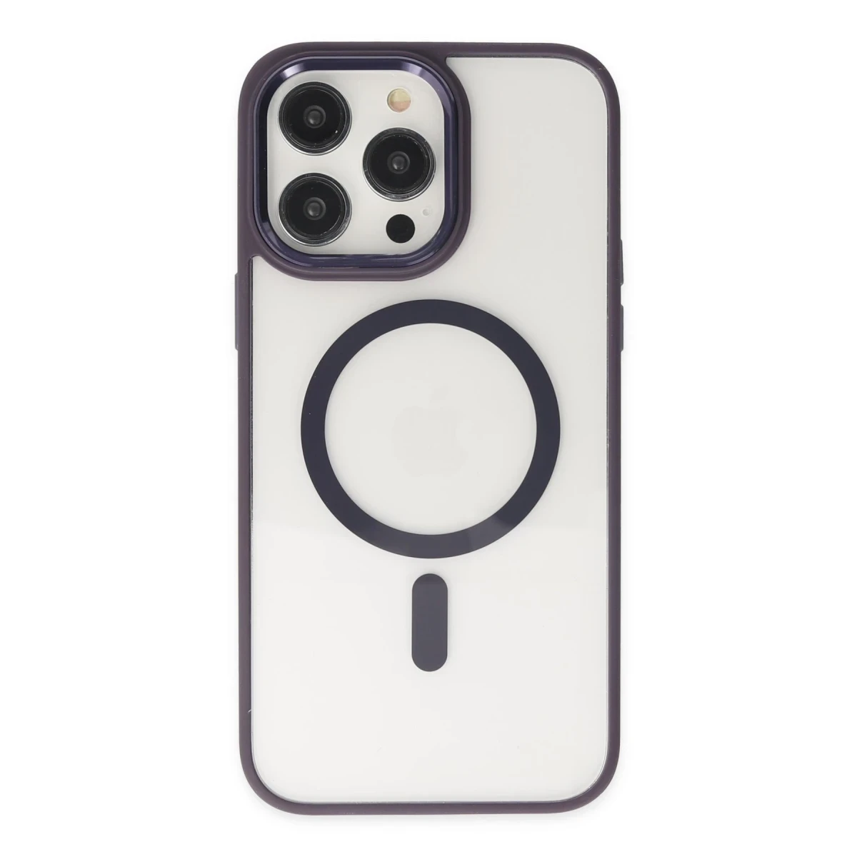 Apple iPhone 13 Pro Kılıf Room Magneticsafe Silikon - Derin Mor