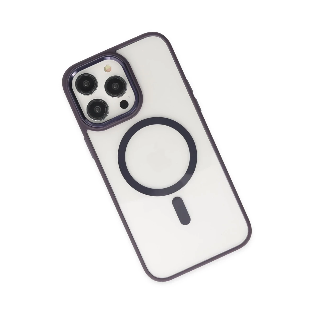 Apple iPhone 13 Pro Kılıf Room Magneticsafe Silikon - Derin Mor