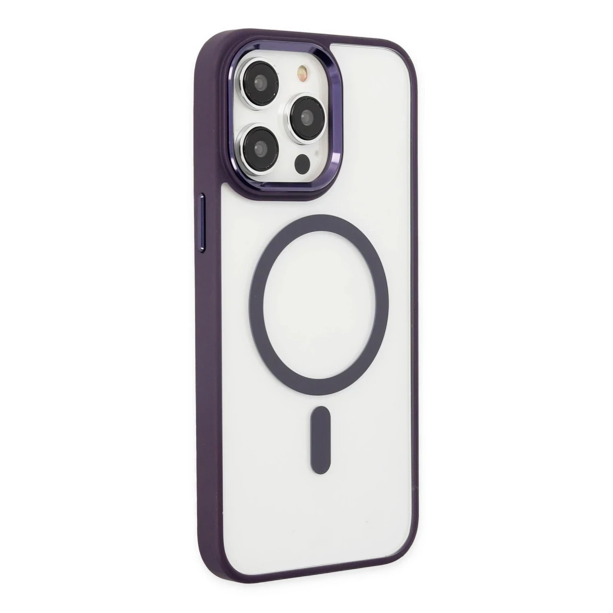Apple iPhone 13 Pro Kılıf Room Magneticsafe Silikon - Derin Mor