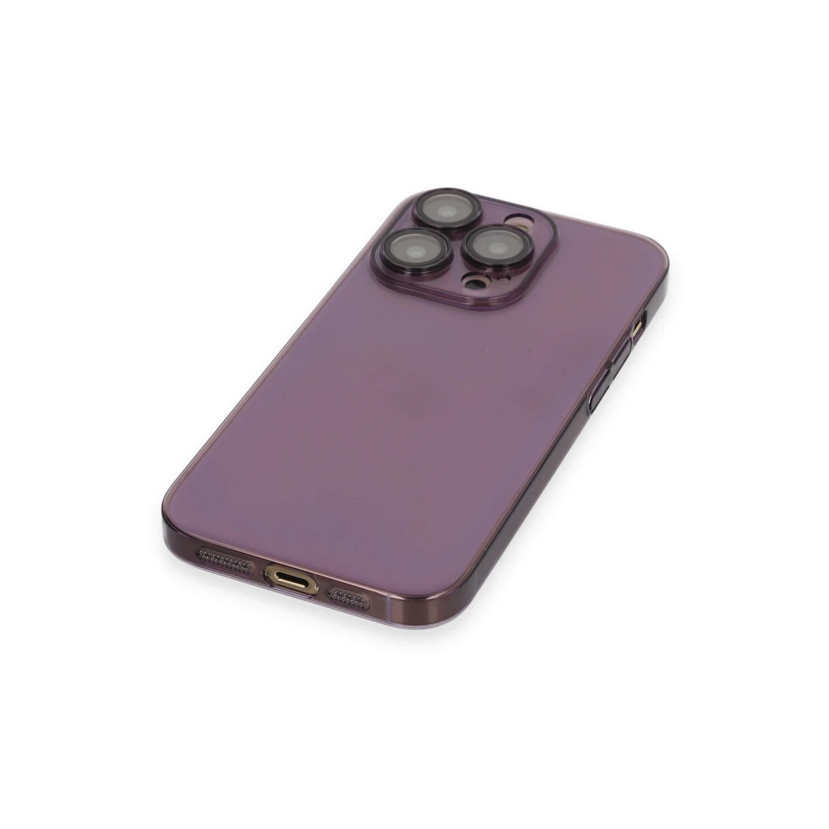Apple iPhone 13 Pro Max Kılıf Armada Lensli Kapak - Derin Mor