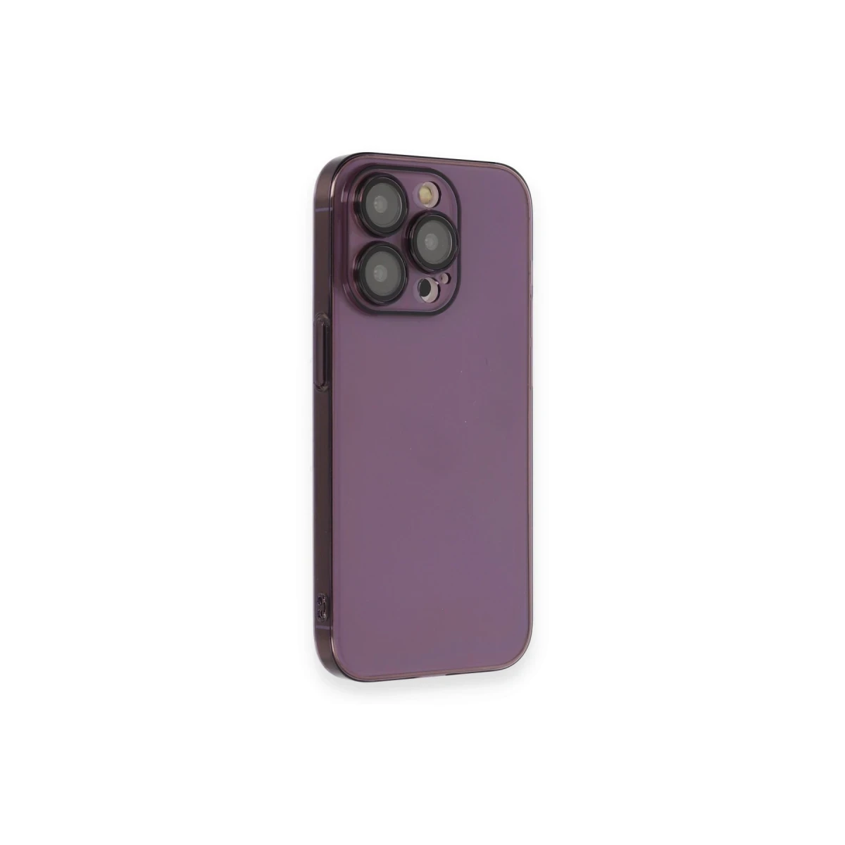 Apple iPhone 13 Pro Max Kılıf Armada Lensli Kapak - Derin Mor