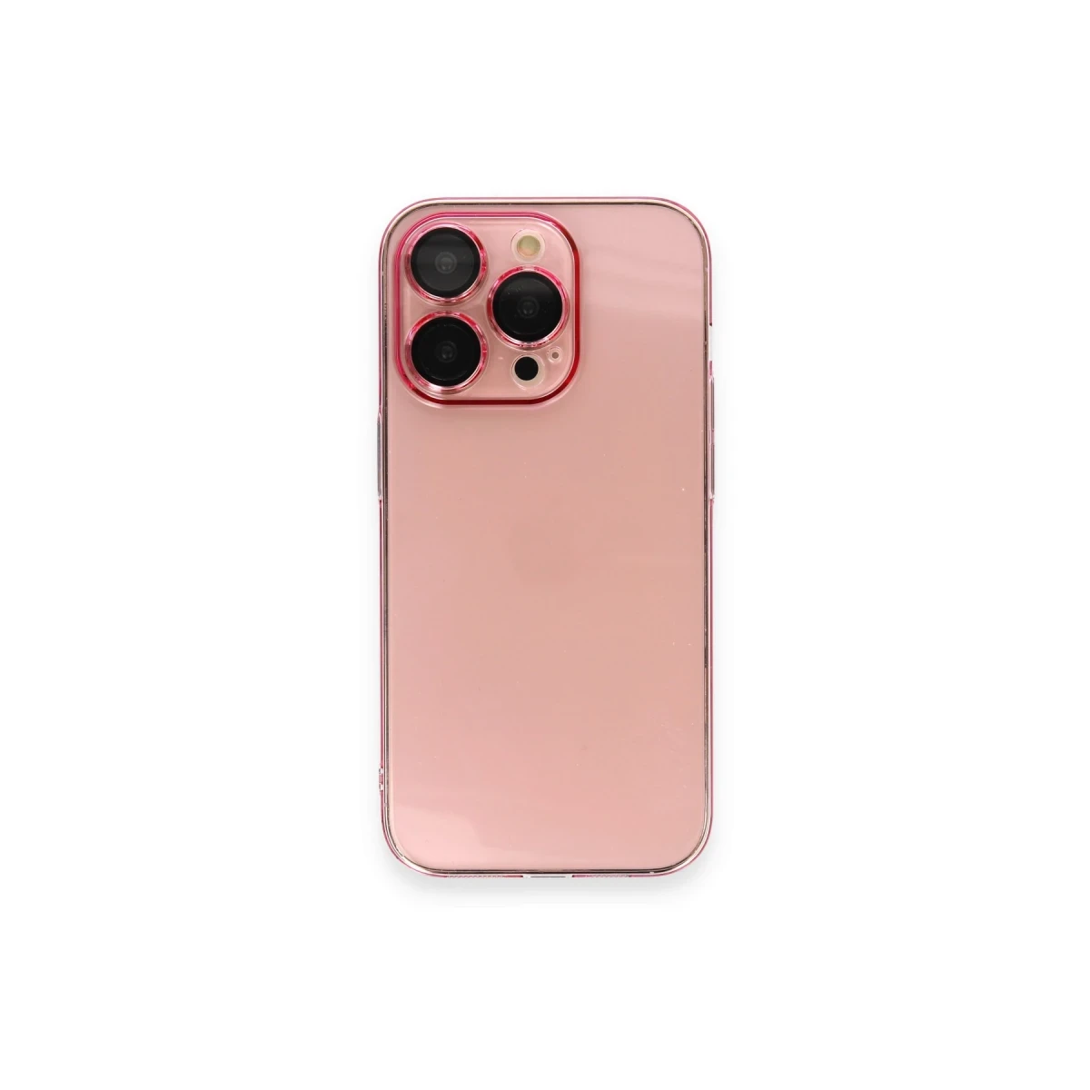 Apple iPhone 13 Pro Max Kılıf Armada Lensli Kapak - Rose Gold
