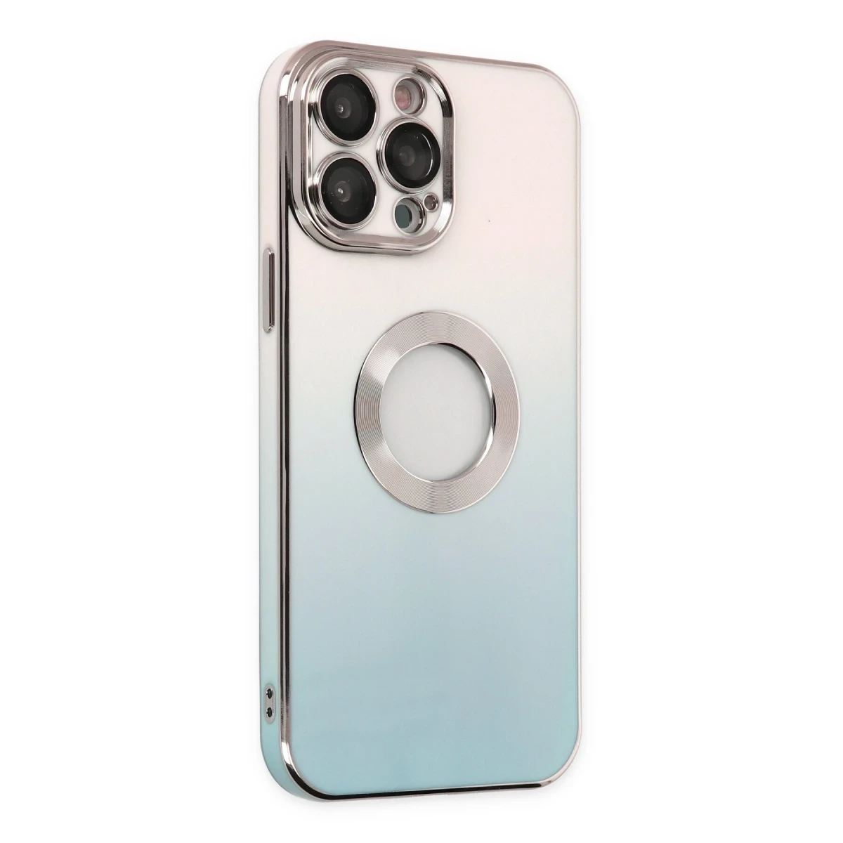 Apple iPhone 13 Pro Max Kılıf Best Silikon - Turkuaz