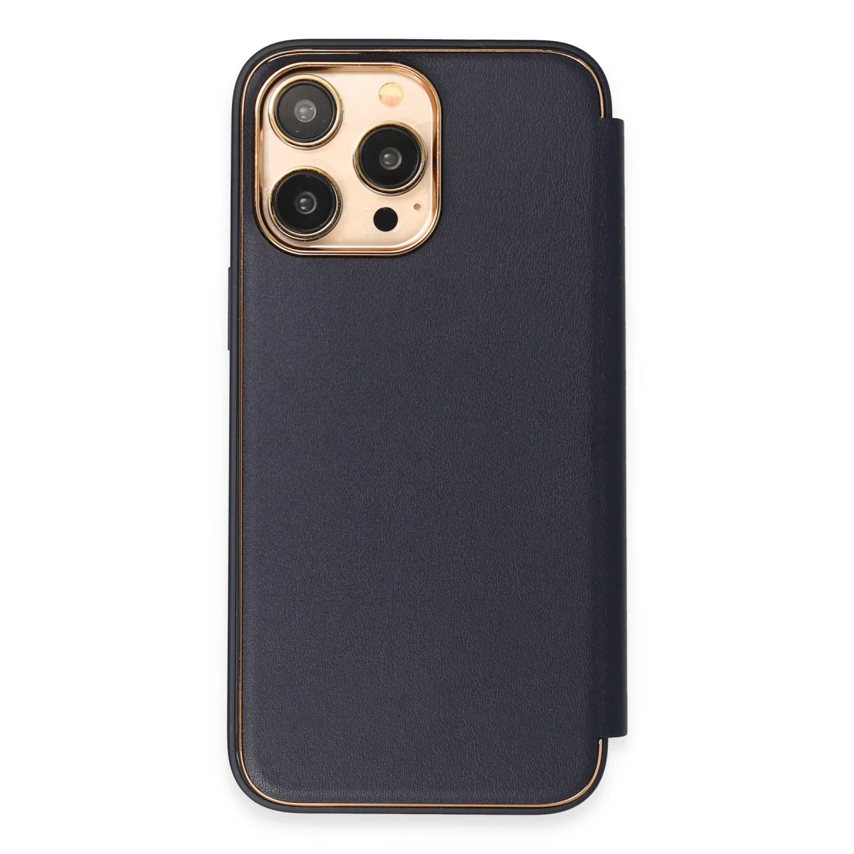 Apple iPhone 13 Pro Max Kılıf Dolpin Kapaklı - Lacivert