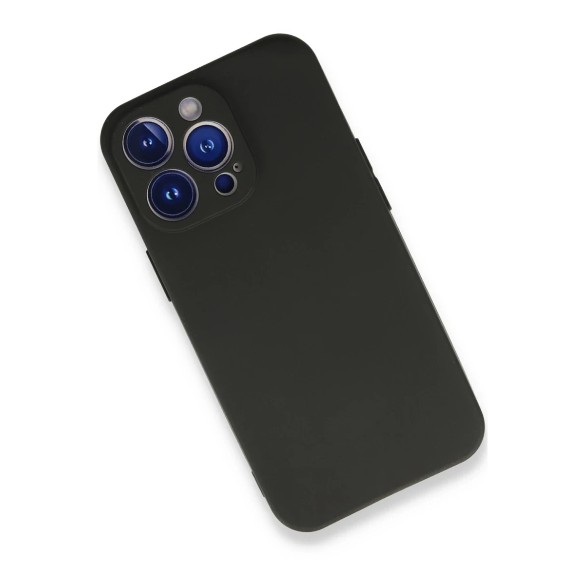 Apple iPhone 13 Pro Max Kılıf First Silikon - Siyah
