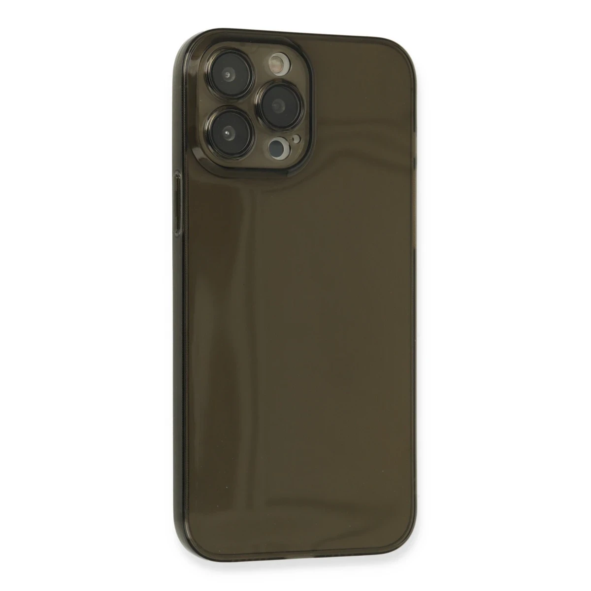 Apple iPhone 13 Pro Max Kılıf Fly Lens Silikon - Siyah