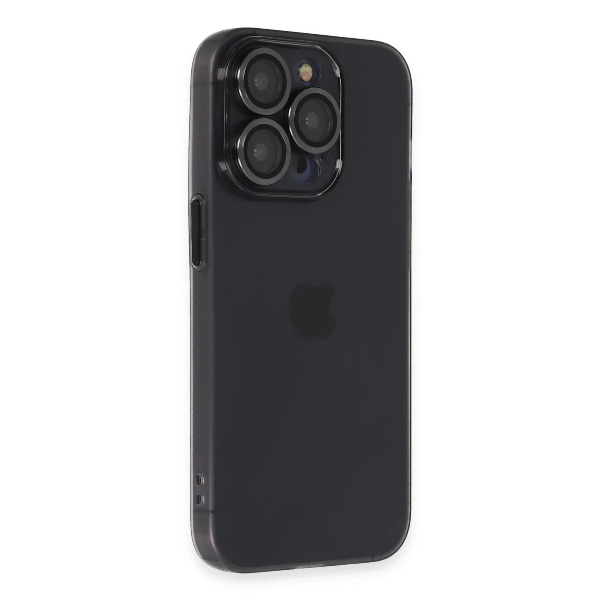 Apple iPhone 13 Pro Max Kılıf Luko Lens Silikon - Siyah