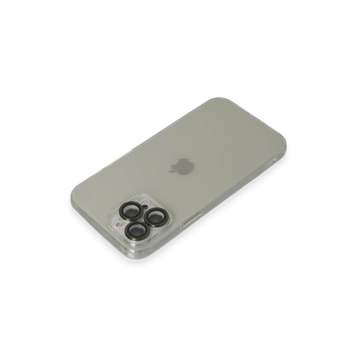 Apple iPhone 13 Pro Max Kılıf Luko Lens Silikon - Yeşil