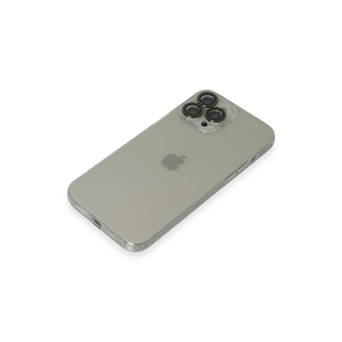 Apple iPhone 13 Pro Max Kılıf Luko Lens Silikon - Yeşil