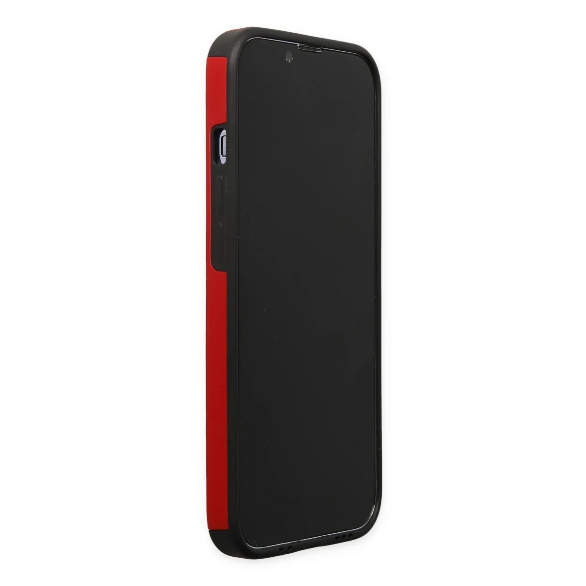 Apple iPhone 13 Pro Max Kılıf Mega Standlı Silikon - Kırmızı