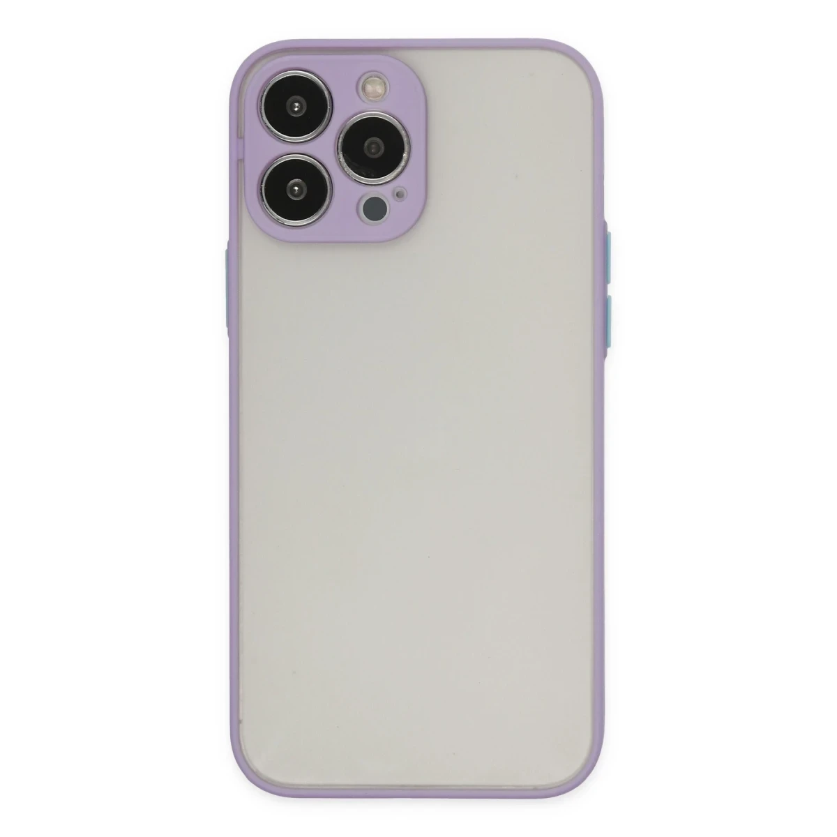 Apple iPhone 13 Pro Max Kılıf Montreal Silikon Kapak - Mor