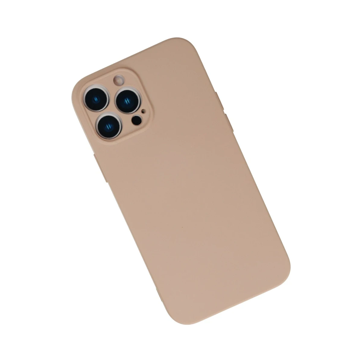 Apple iPhone 13 Pro Max Kılıf Nano içi Kadife Silikon - Pudra