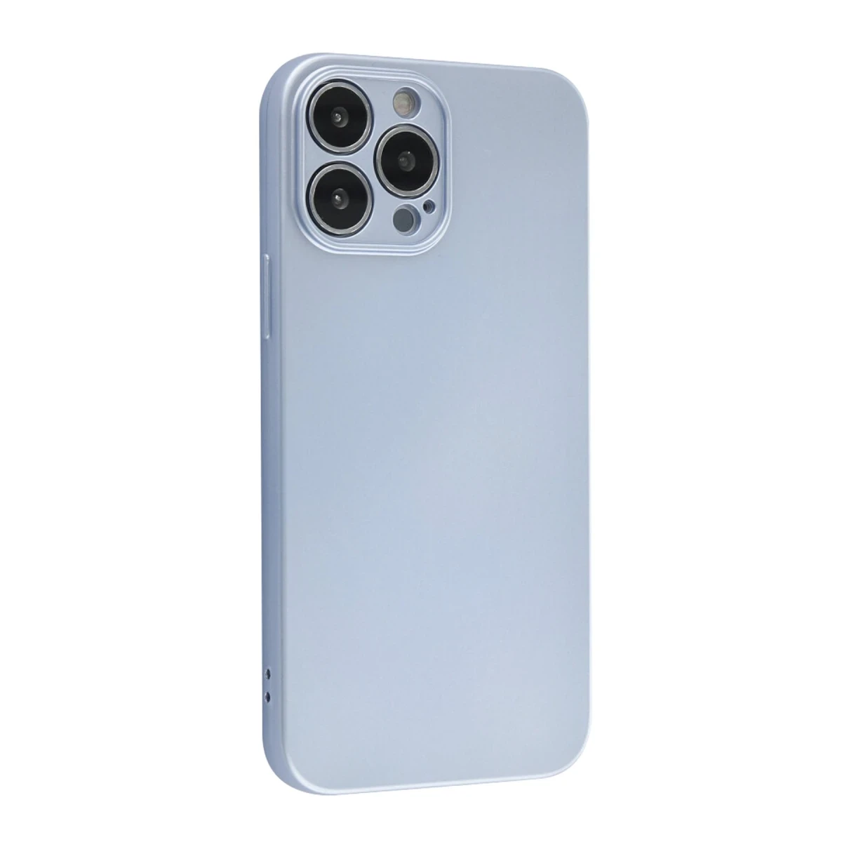 Apple iPhone 13 Pro Max Kılıf Nano içi Kadife Silikon - Sky Blue