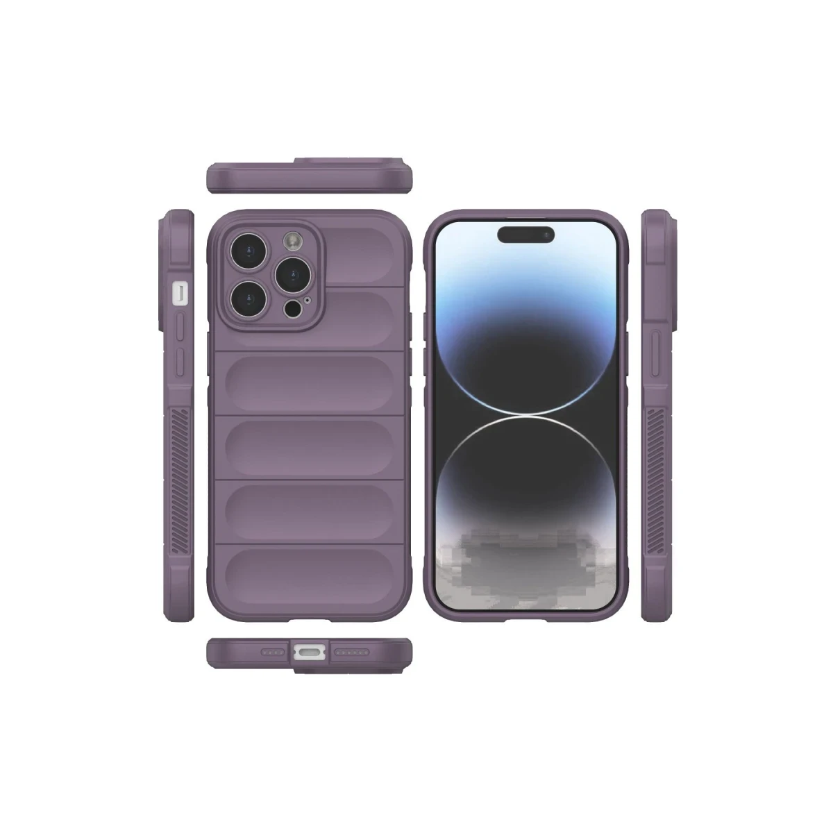 Apple iPhone 13 Pro Max Kılıf Optimum Silikon - Mor