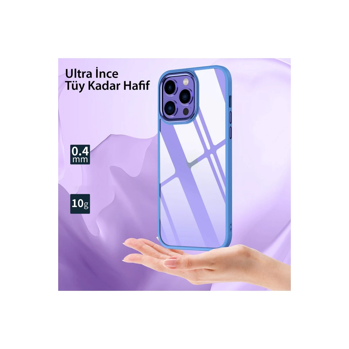 Apple iPhone 13 Pro Max Kılıf Power Silikon - Mor