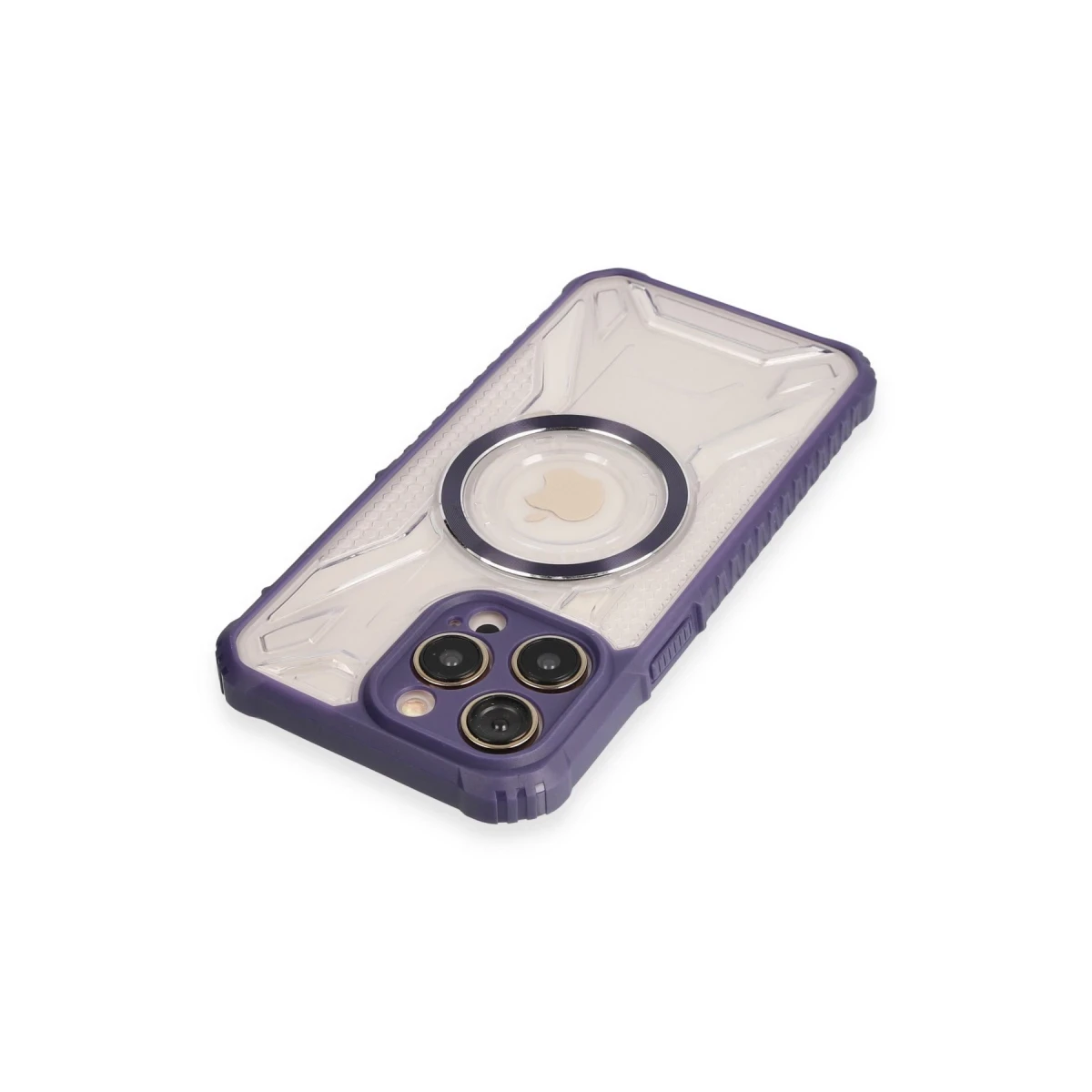 Apple iPhone 13 Pro Max Kılıf Prag Magneticsafe Kapak - Derin Mor