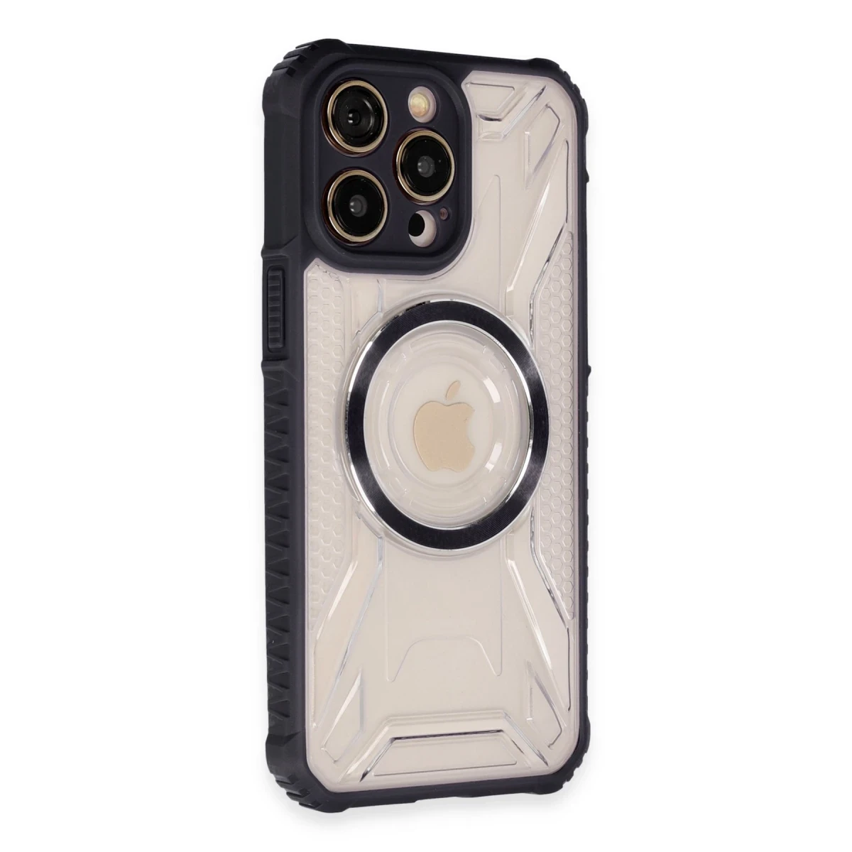 Apple iPhone 13 Pro Max Kılıf Prag Magneticsafe Kapak - Siyah