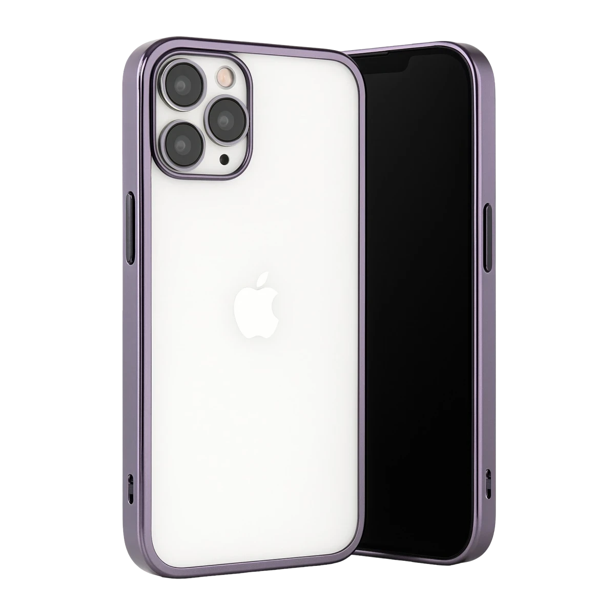 Apple iPhone 13 Pro Max Kılıf Razer Lensli Silikon - Mor