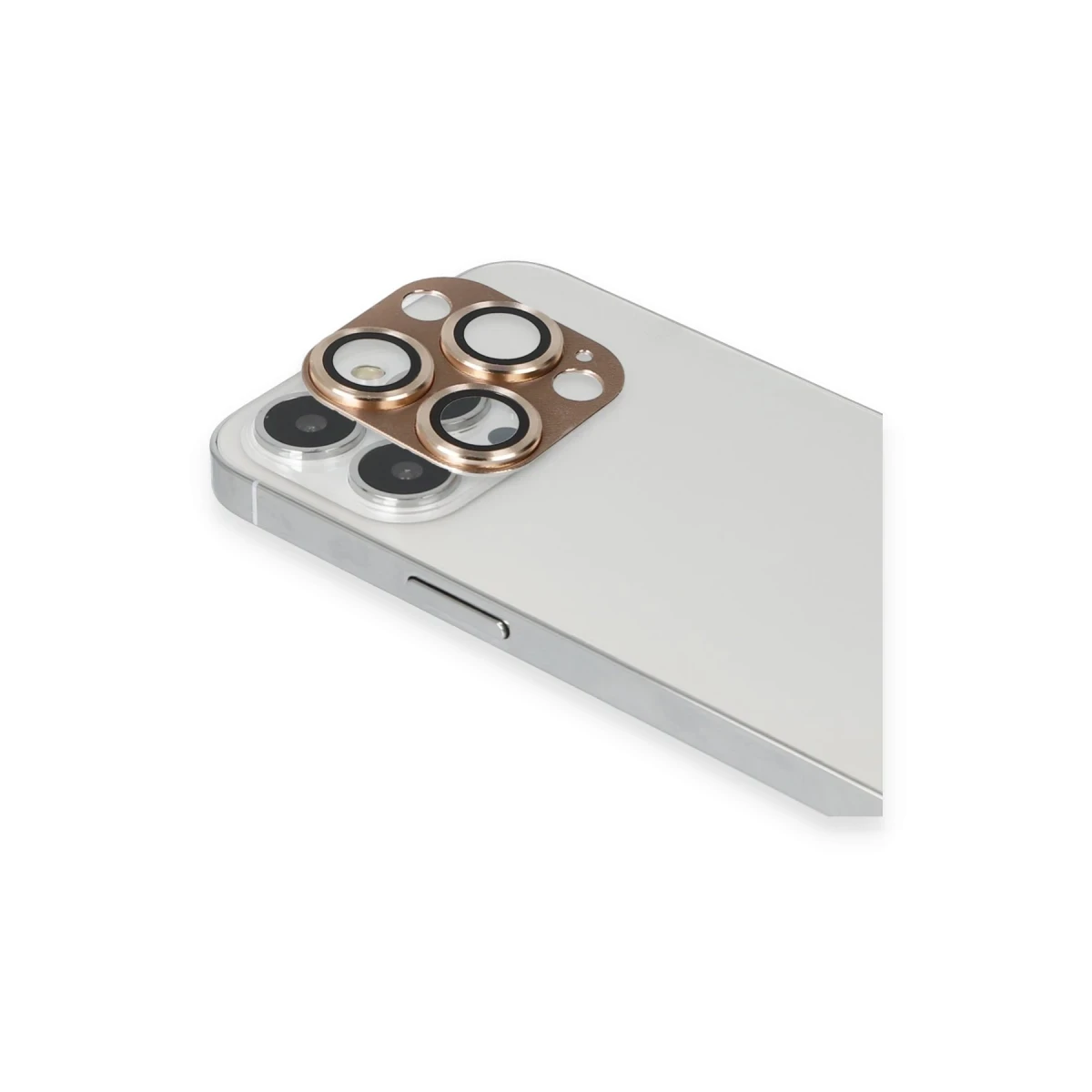 Apple iPhone 13 Pro Max Pers Alüminyum Kamera Lens - Gold