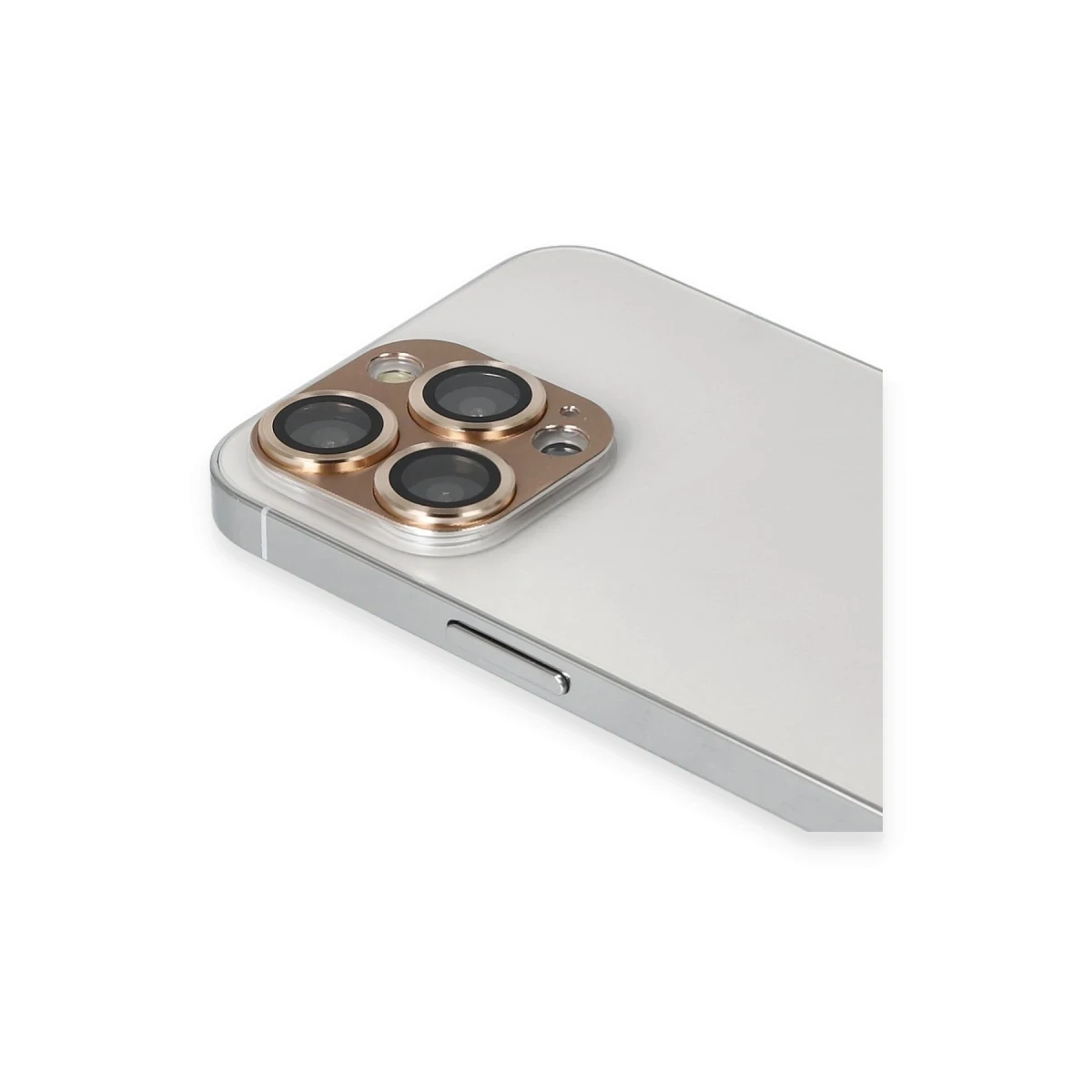 Apple iPhone 13 Pro Max Pers Alüminyum Kamera Lens - Gold