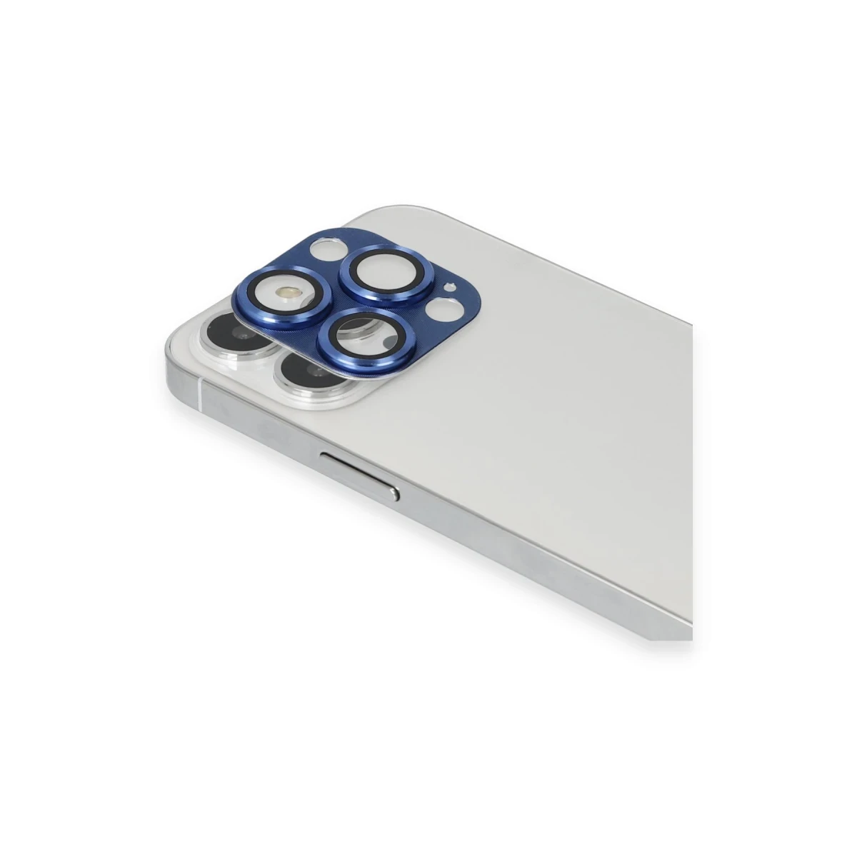 Apple iPhone 13 Pro Max Pers Alüminyum Kamera Lens - Lacivert