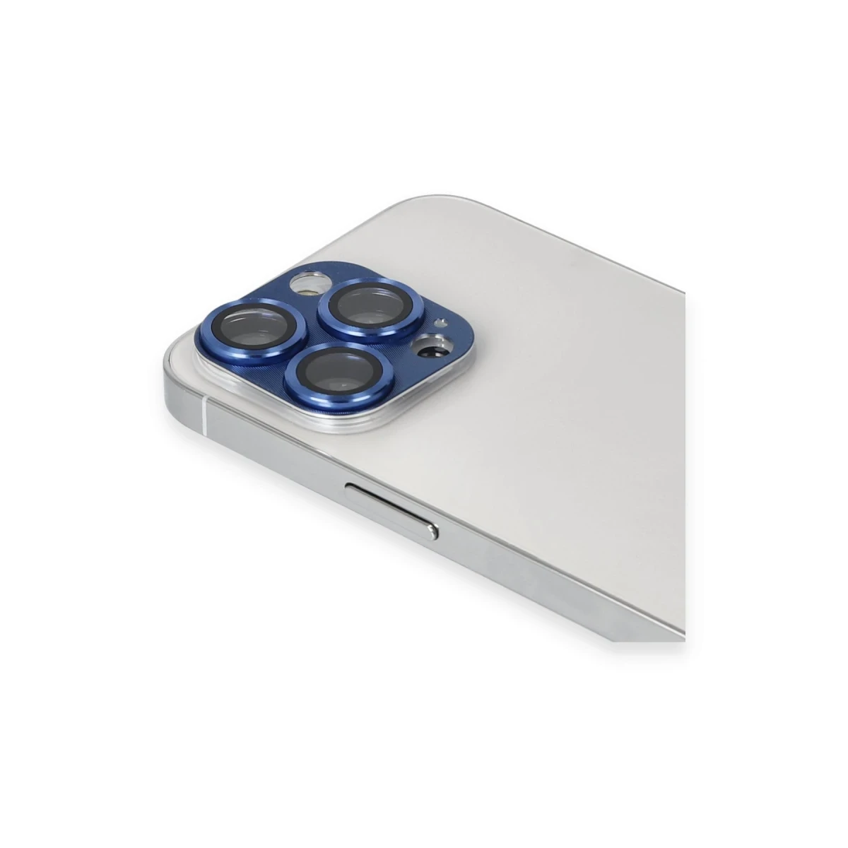 Apple iPhone 13 Pro Max Pers Alüminyum Kamera Lens - Lacivert