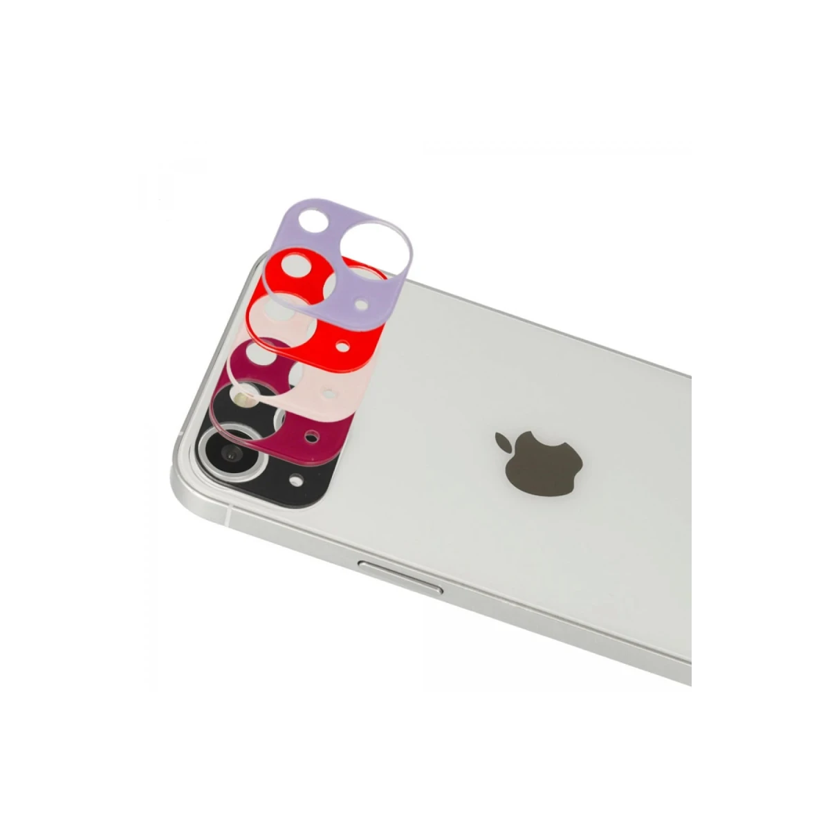 Apple iPhone 13 Rainbow Kamera Lens Koruma Cam - Mor